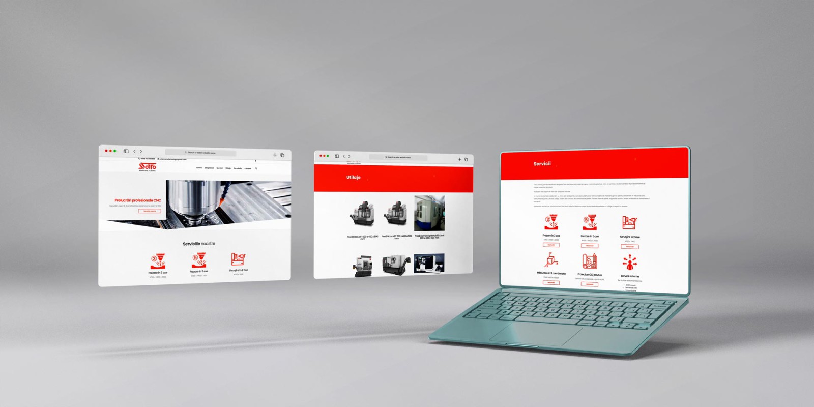 Site web de prezentare sotomanufacturing.ro