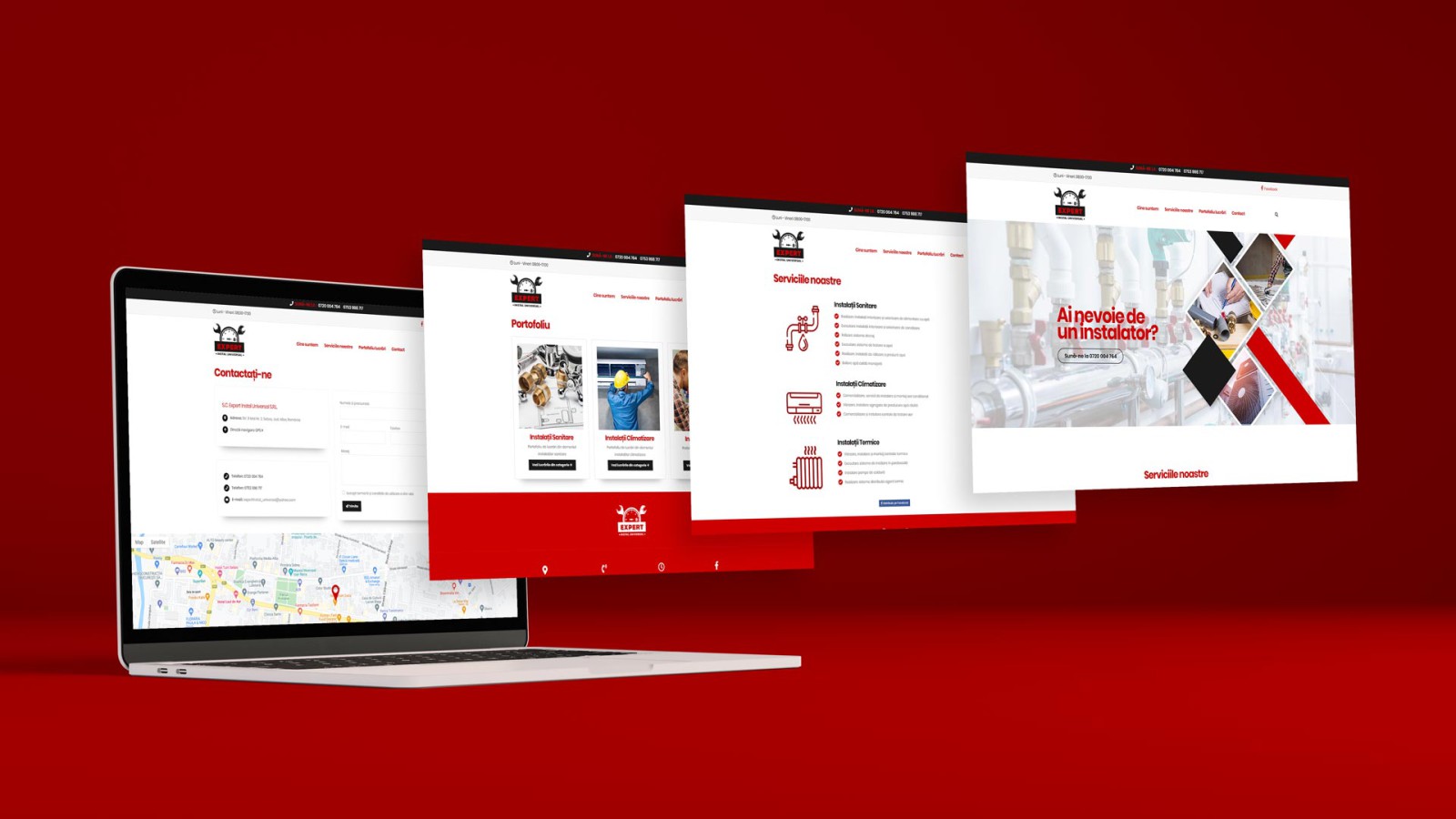 Site web de prezentare expertinstaluniversal.ro