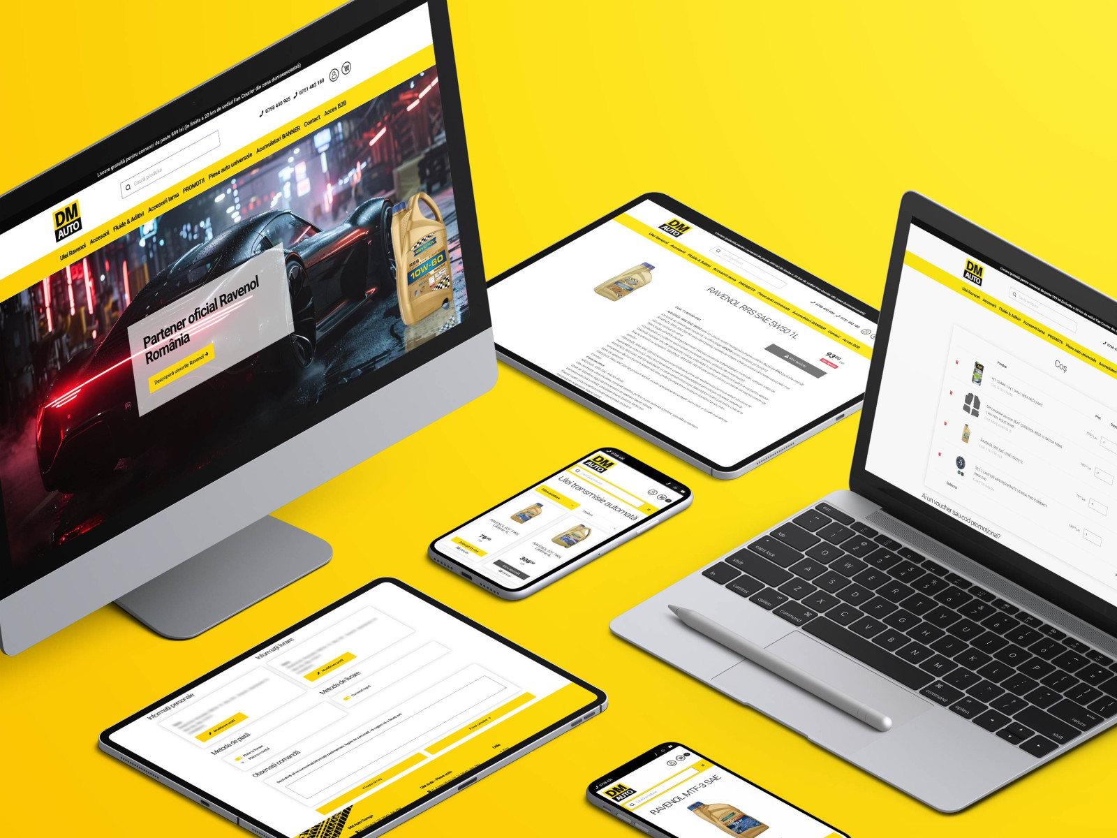 Refacere magazin online dmauto.ro